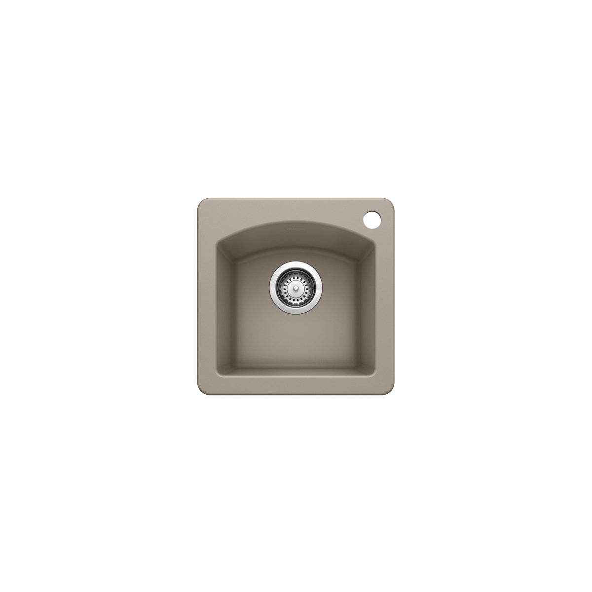 Blanco 401151- DIAMOND Mini Drop-in Bar/Prep Sink, SILGRANIT®, Truffle - FaucetExpress.ca