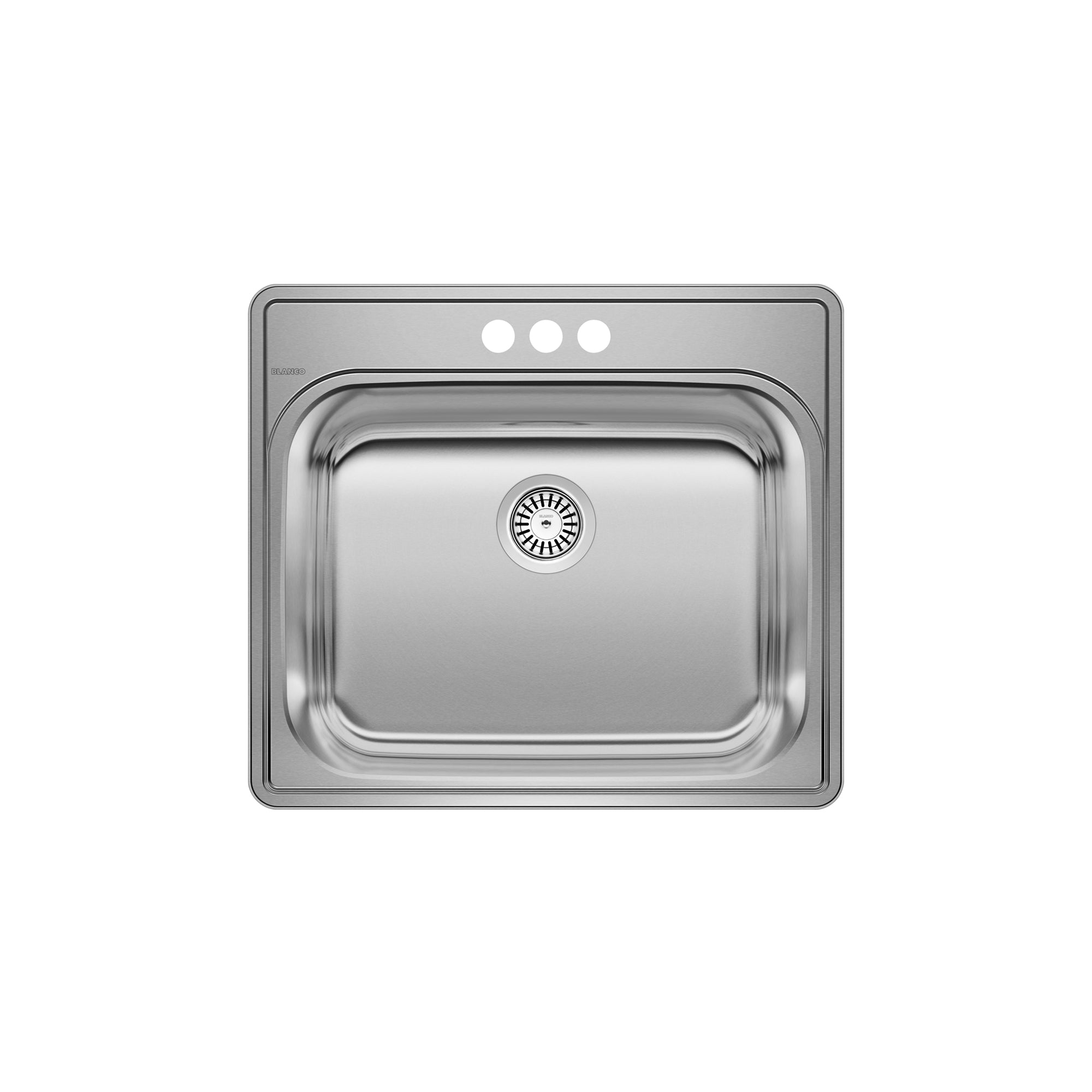 Blanco 401202- ESSENTIAL Drop-in Laundry Sink (3 Holes), Stainless Steel - FaucetExpress.ca