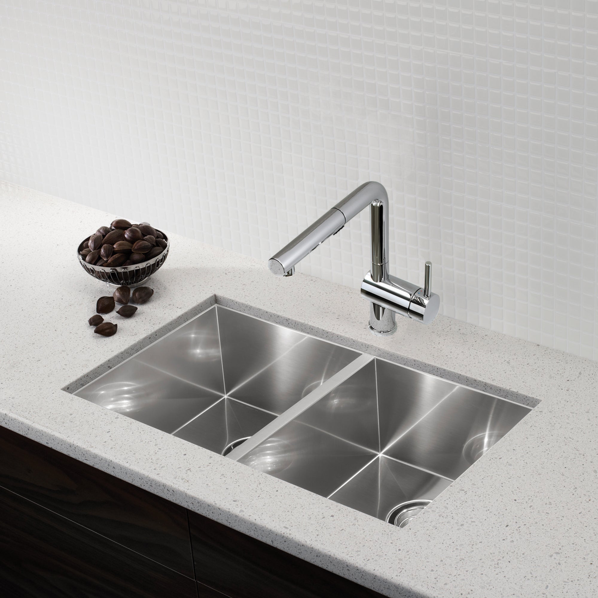 Blanco 401247- QUATRUS U 2 Undermount Kitchen Sink, Stainless Steel - FaucetExpress.ca