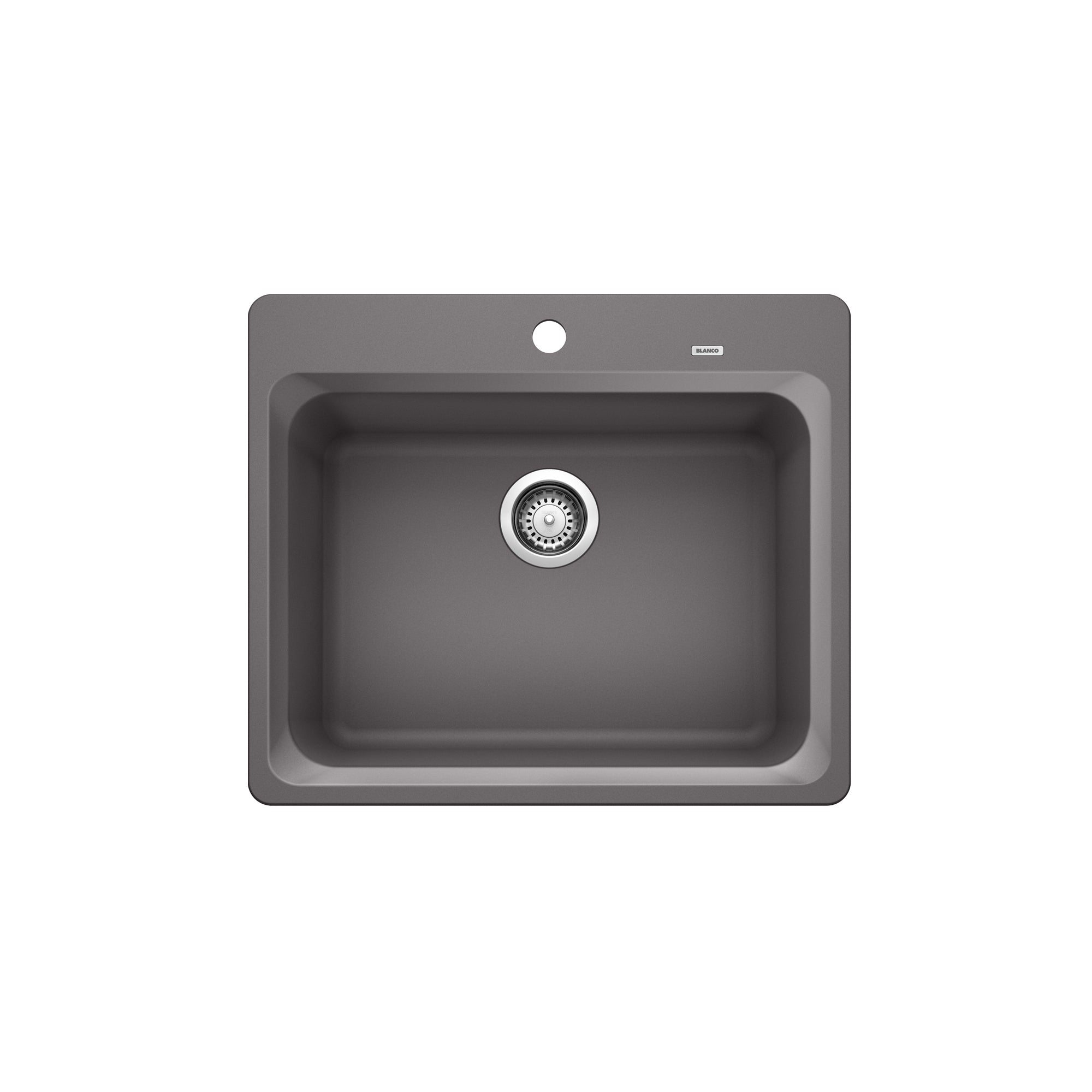 Blanco 401401- VISION 1 Drop-in Kitchen Sink, SILGRANIT®, Cinder - FaucetExpress.ca