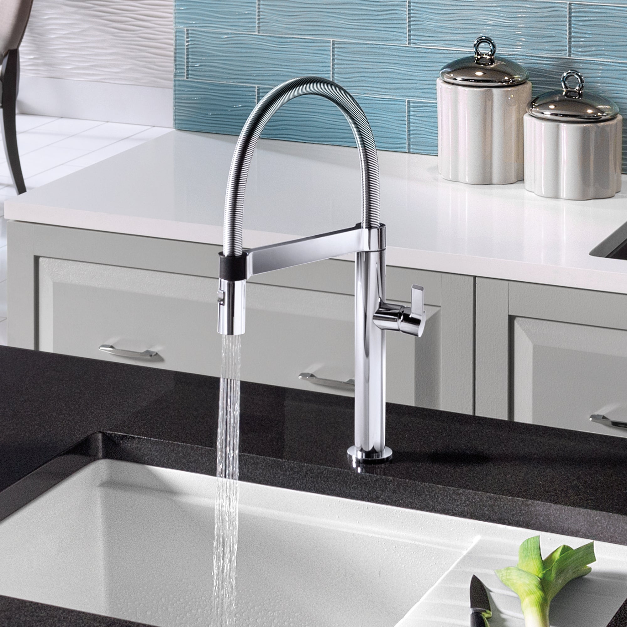 Blanco 401567- BLANCOCULINA Mini Pull-Down Kitchen Faucet, Chrome - FaucetExpress.ca