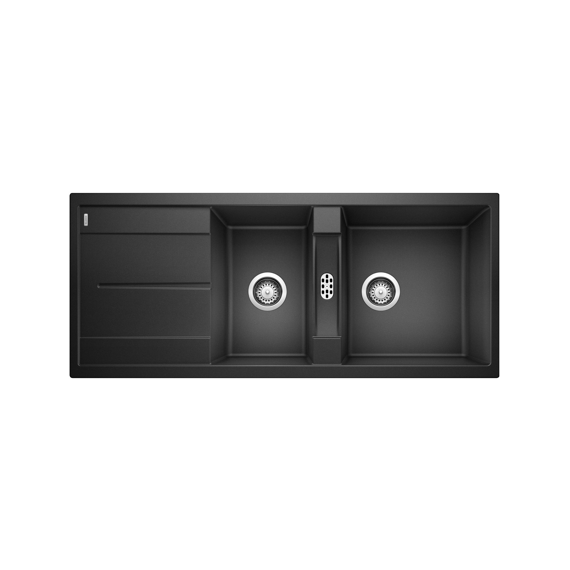 Blanco 401638- Metra 8 S, Double Bowl Drop-in Sink, Silgranit Anthracite - FaucetExpress.ca