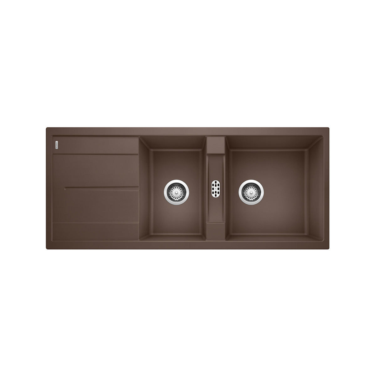 Blanco 401639- Metra 8 S, Double Bowl Drop-in Sink, Silgranit Café - FaucetExpress.ca