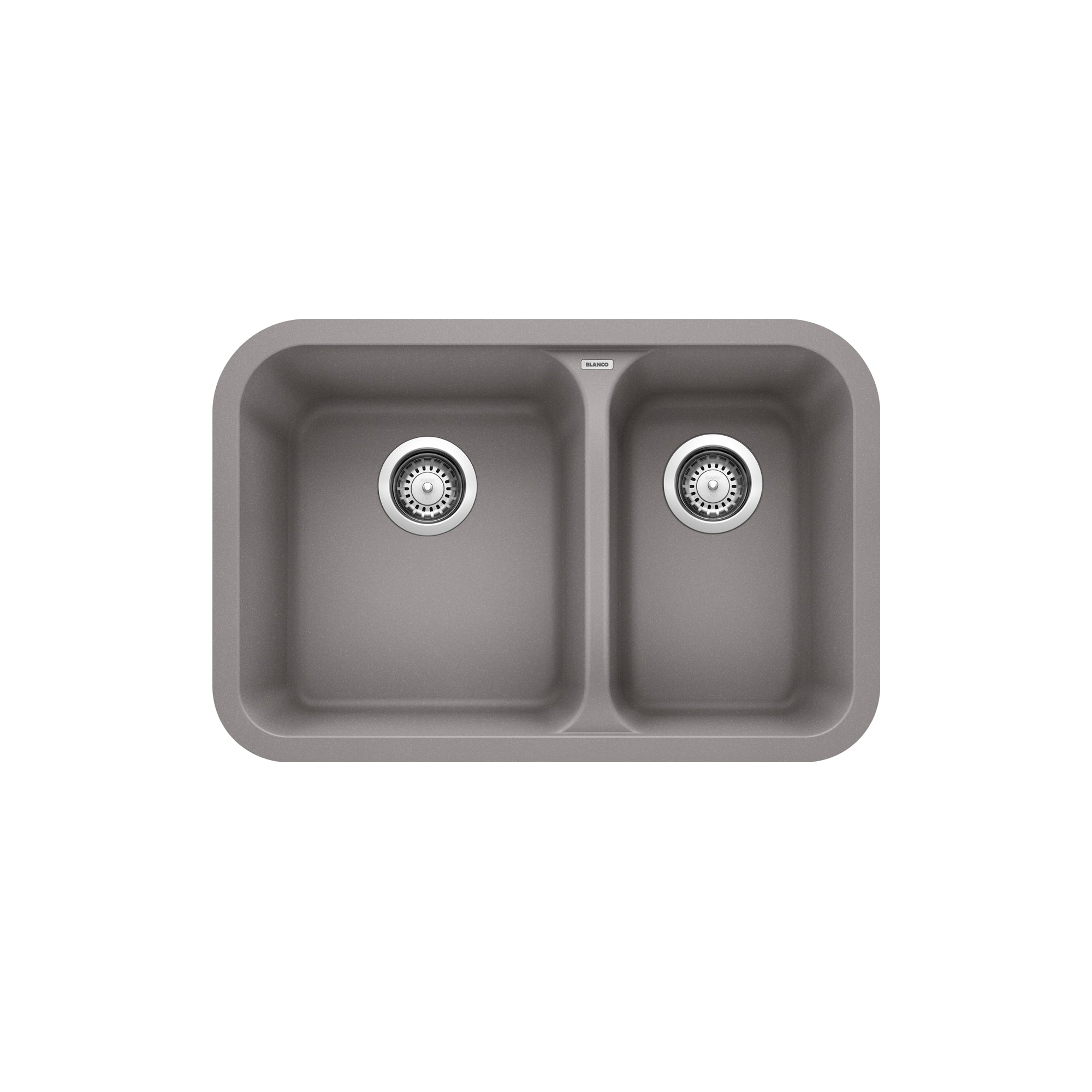 Blanco 401674- VISION U 1  Undermount Sink, SILGRANIT, Metallic Gray - FaucetExpress.ca