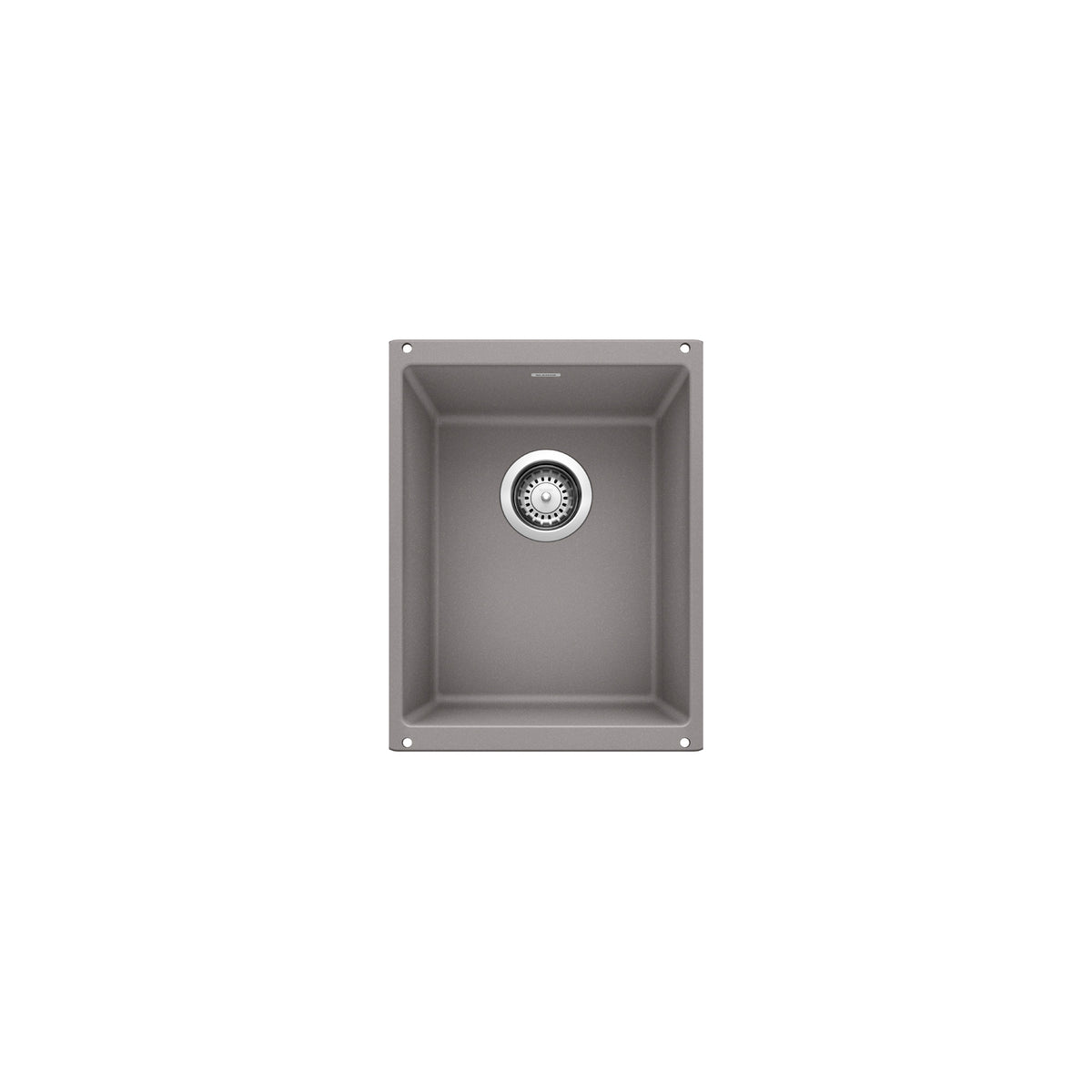Blanco 401679- PRECIS U ¾ Bar/Prep Sink, SILGRANIT®, Metallic Gray - FaucetExpress.ca