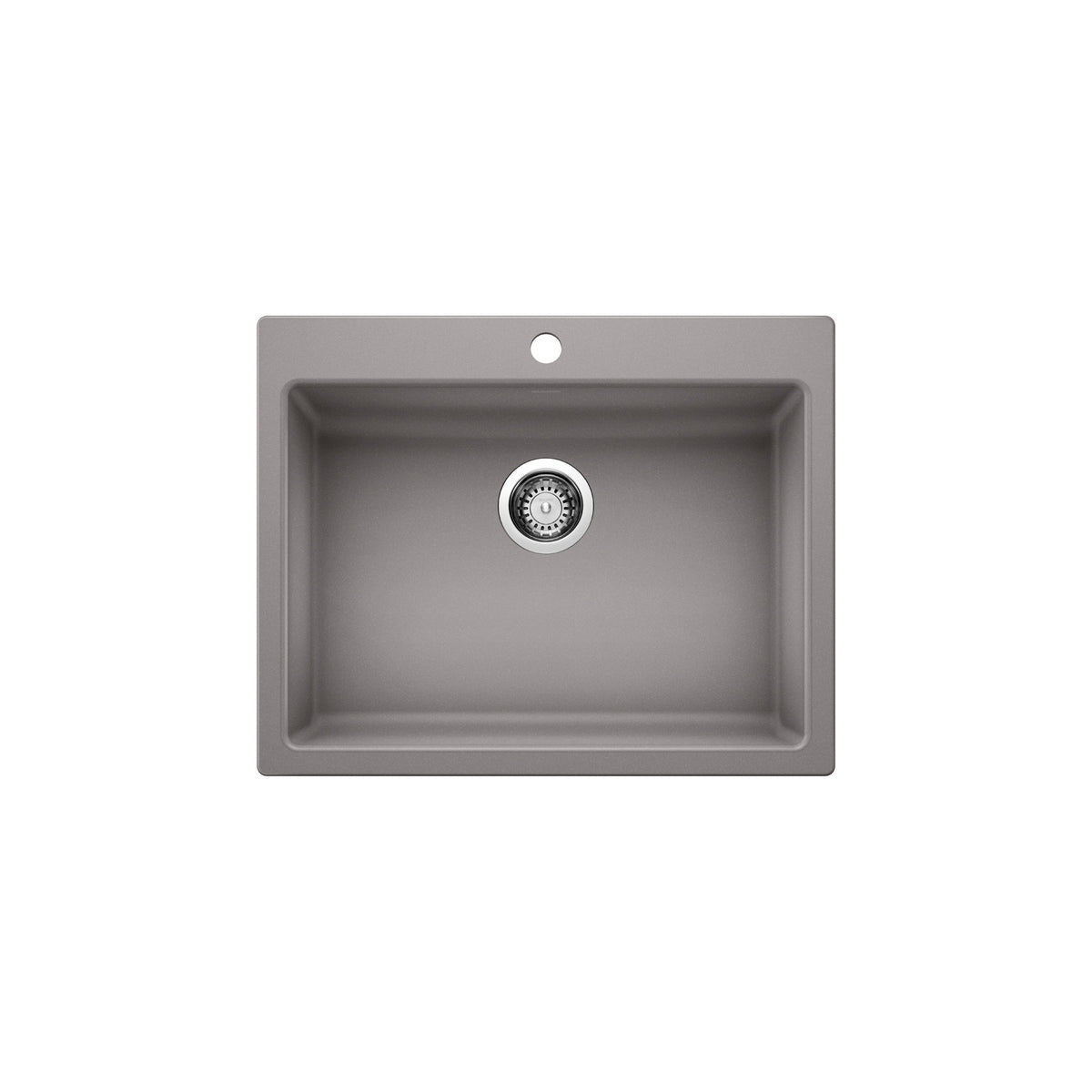 Blanco 402075- PRECIS Single 25 ADA/CSA, SILGRANIT, Metallic Gray - FaucetExpress.ca