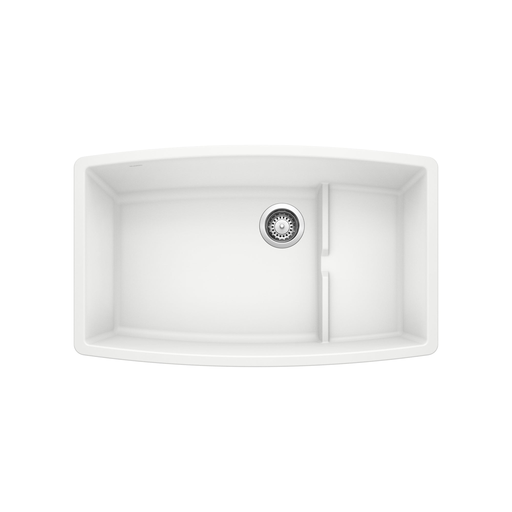 Blanco 402141- PERFORMA Cascade Undermount Sink, SILGRANIT, White - FaucetExpress.ca