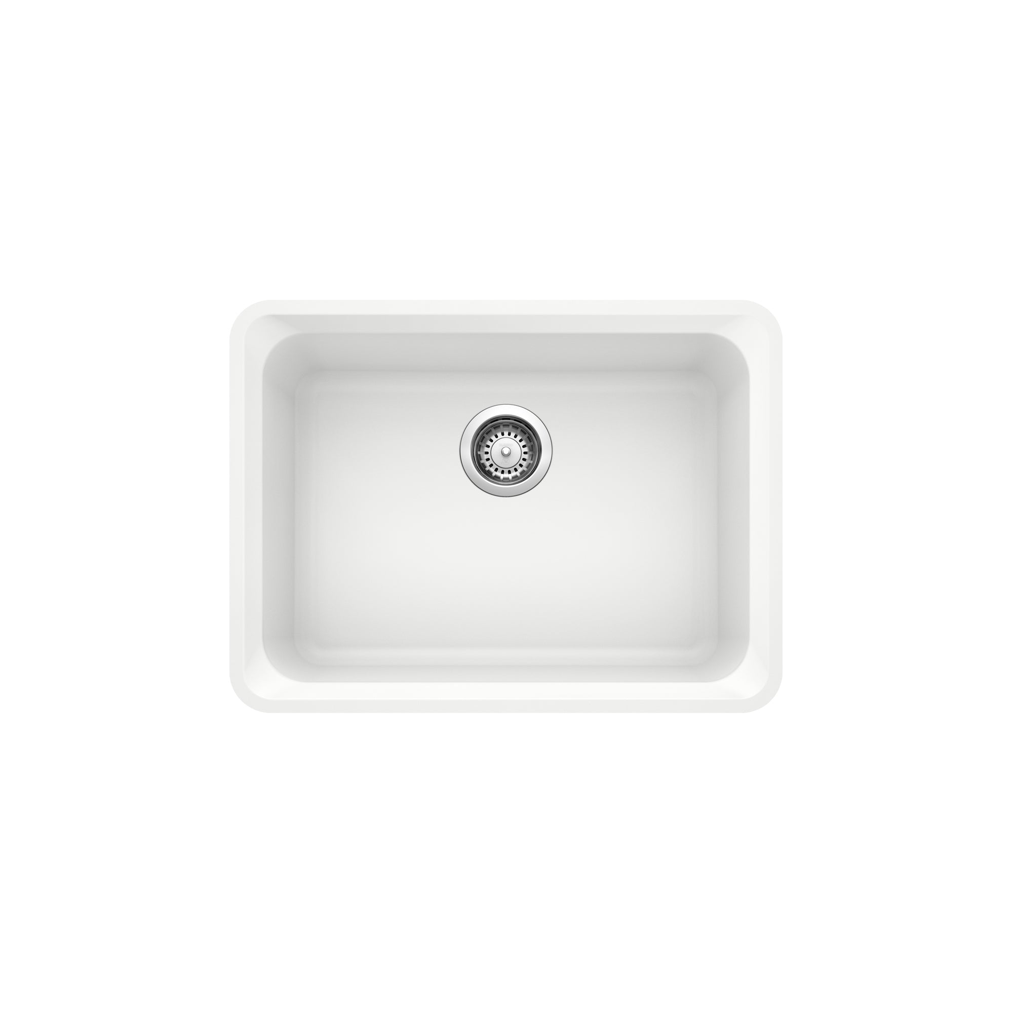 Blanco 402147- VISION U 1 Undermount Kitchen Sink, SILGRANIT, White - FaucetExpress.ca