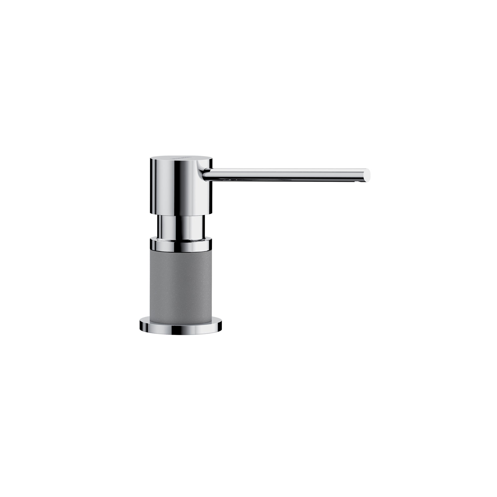 Blanco 402305- LATO soap dispenser, Chrome/Metallic Gray - FaucetExpress.ca