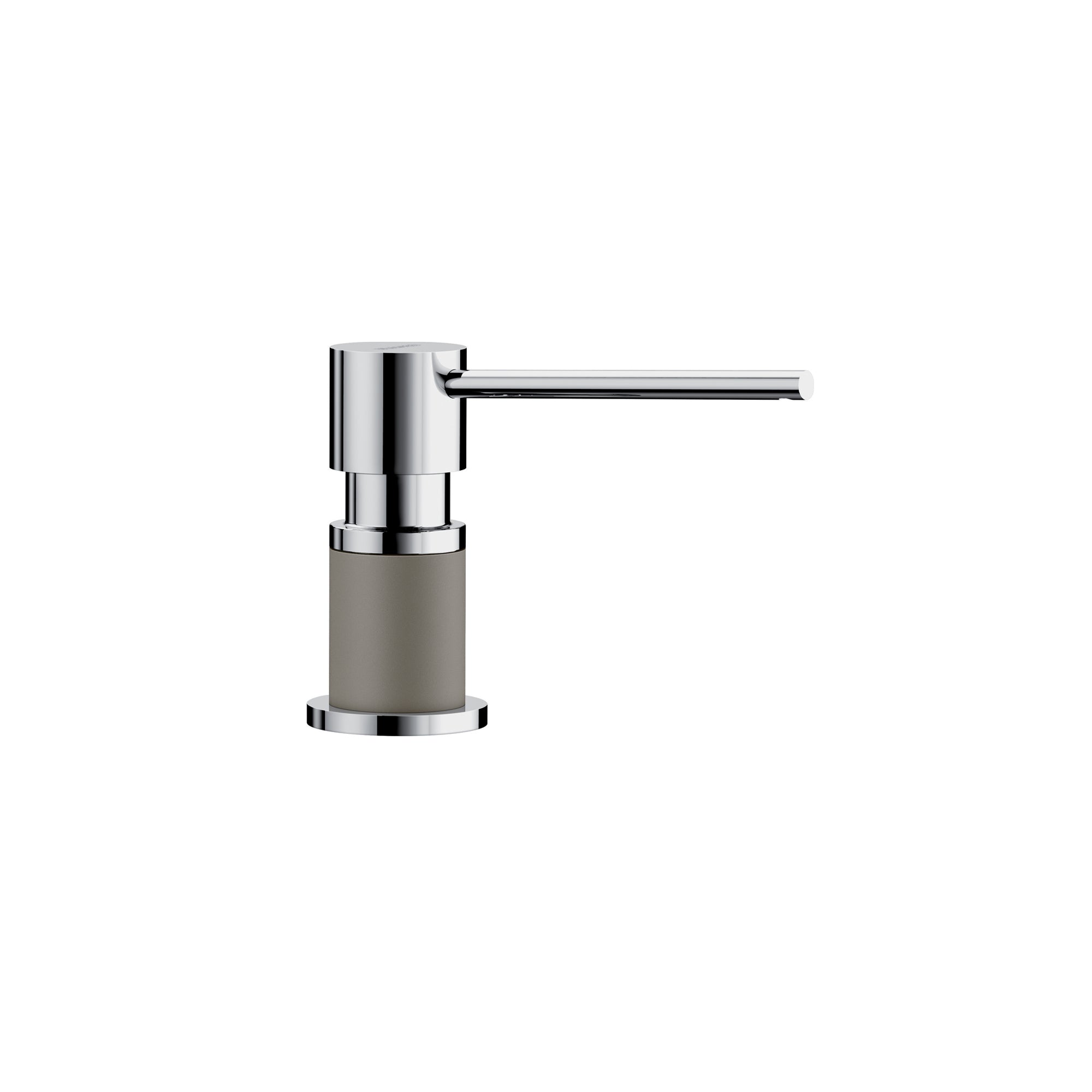 Blanco 402306- LATO soap dispenser, Chrome/Truffle - FaucetExpress.ca