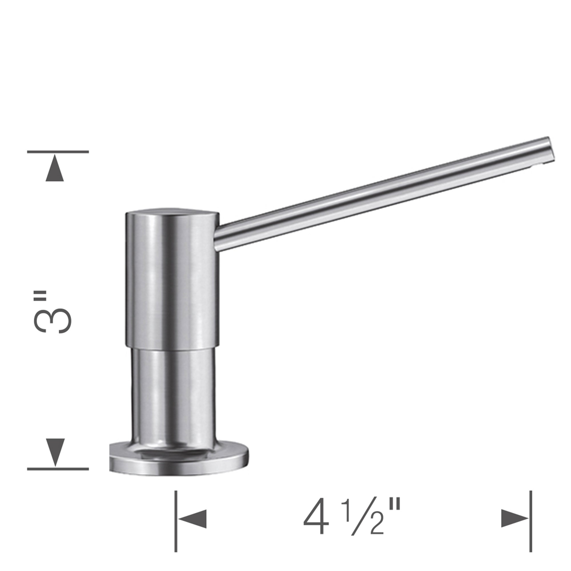 Blanco 402672- TORRE Soap Dispenser, PVD Steel, (450 ml) 15 fl oz. - FaucetExpress.ca