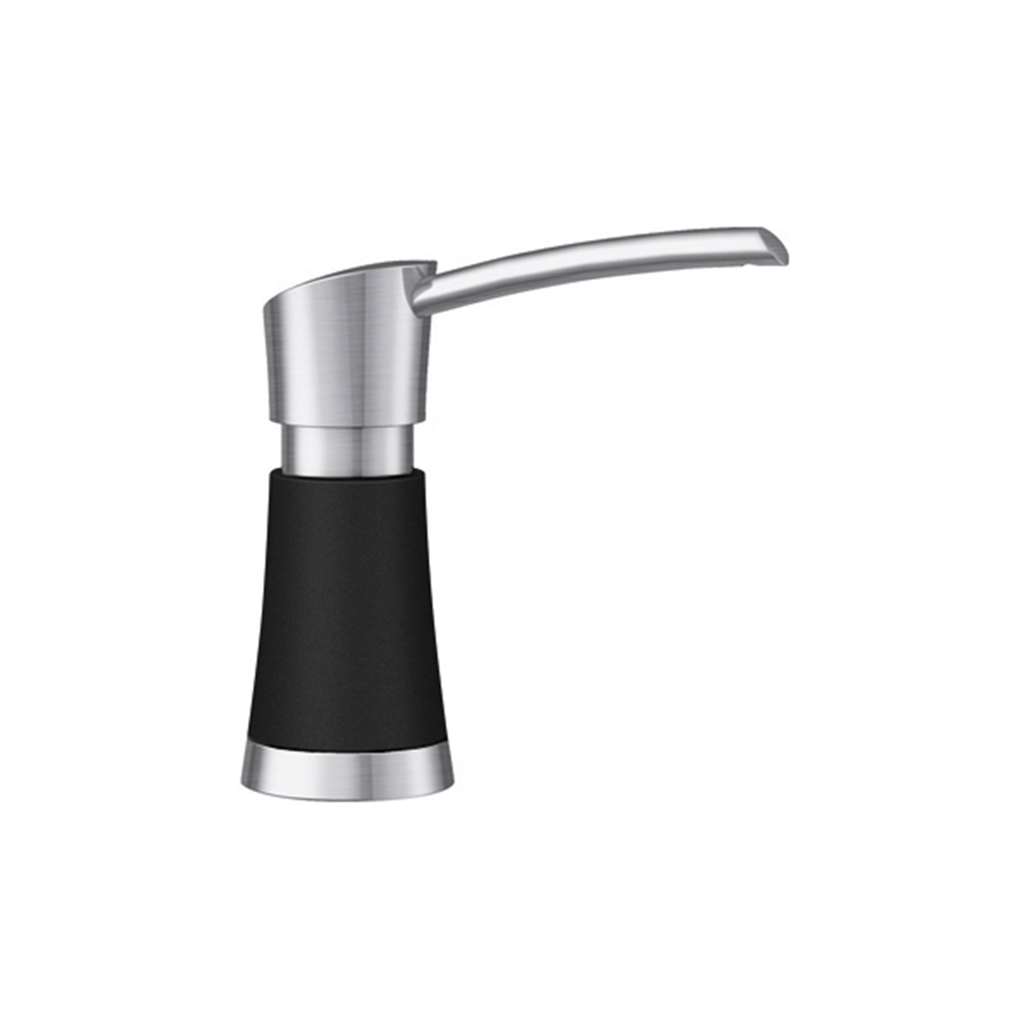 Blanco 442902- ARTONA Soap Dispenser, PVD Steel/Coal Black, (370 ml) 12.5 fl oz. - FaucetExpress.ca