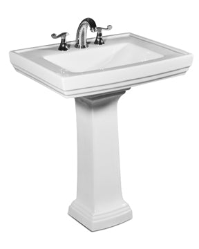Icera 5401.082.01 & 5401.331.01- Presley Pedestal Lavatory (3 Hole 8-Inch Widespread) - FaucetExpress.ca