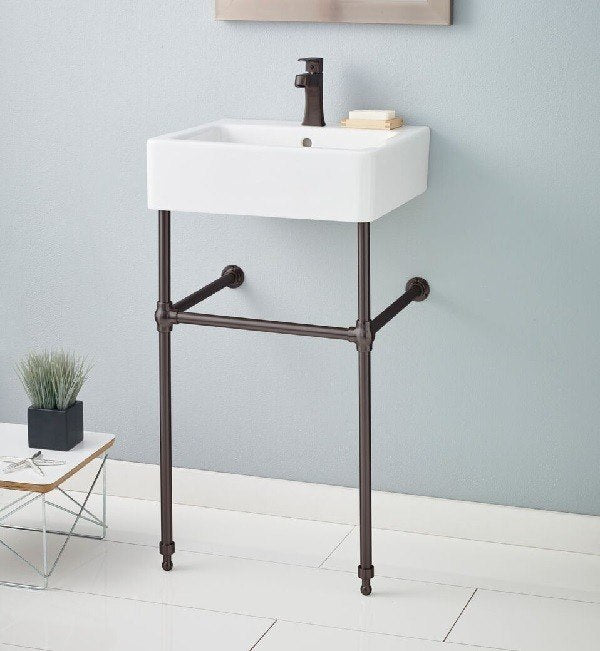 Cheviot 1230/19-WH-1/575-BK- NUOVELLA Console Sink - FaucetExpress.ca