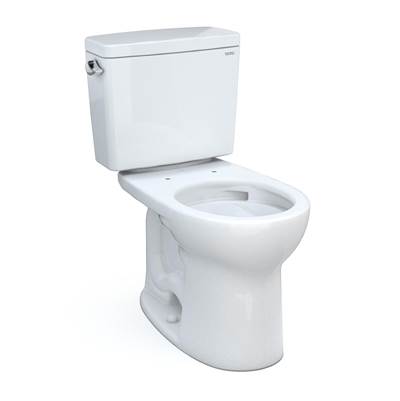 Toto CST775CSFG#01- Drake Two-Piece Toilet, 1.6 GPF, Round Bowl - Universal Height - FaucetExpress.ca