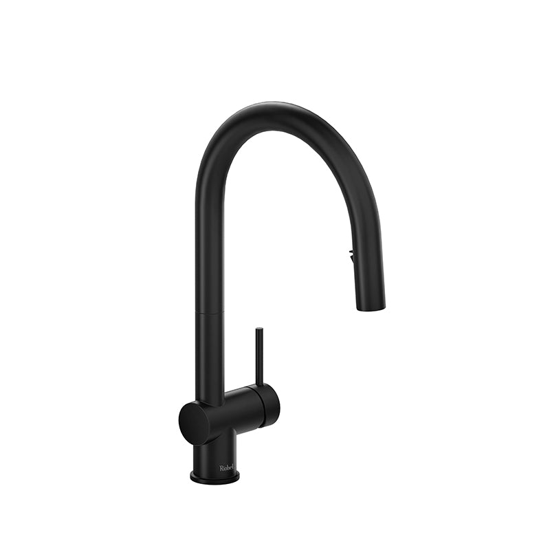 Riobel AZ201BK- Azure kitchen faucet with spray | FaucetExpress.ca