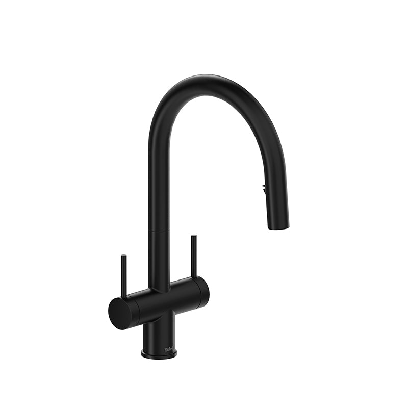 Riobel AZ801BK- Azure kitchen faucet with spray | FaucetExpress.ca
