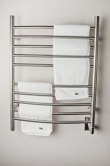 Amba RWH-CB- Radiant Hardwired Curved Jeeves Towel Warmer - FaucetExpress.ca