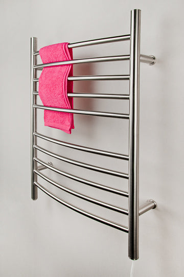 Amba RWP-CB- Radiant Plug-in Curved Jeeves Towel Warmer - FaucetExpress.ca