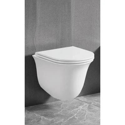 Icera C-5510.01- Lily Wallhung Toilet Bowl Euro EL White - FaucetExpress.ca