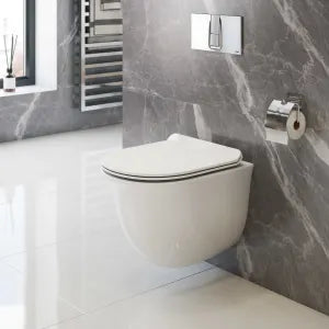 Icera C-5510.01- Lily Wallhung Toilet Bowl Euro EL White - FaucetExpress.ca