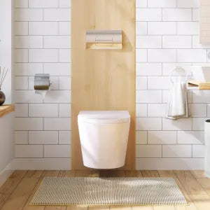 Icera C-5530.01- Vista Wallhung Toilet Bowl Euro EL White - FaucetExpress.ca