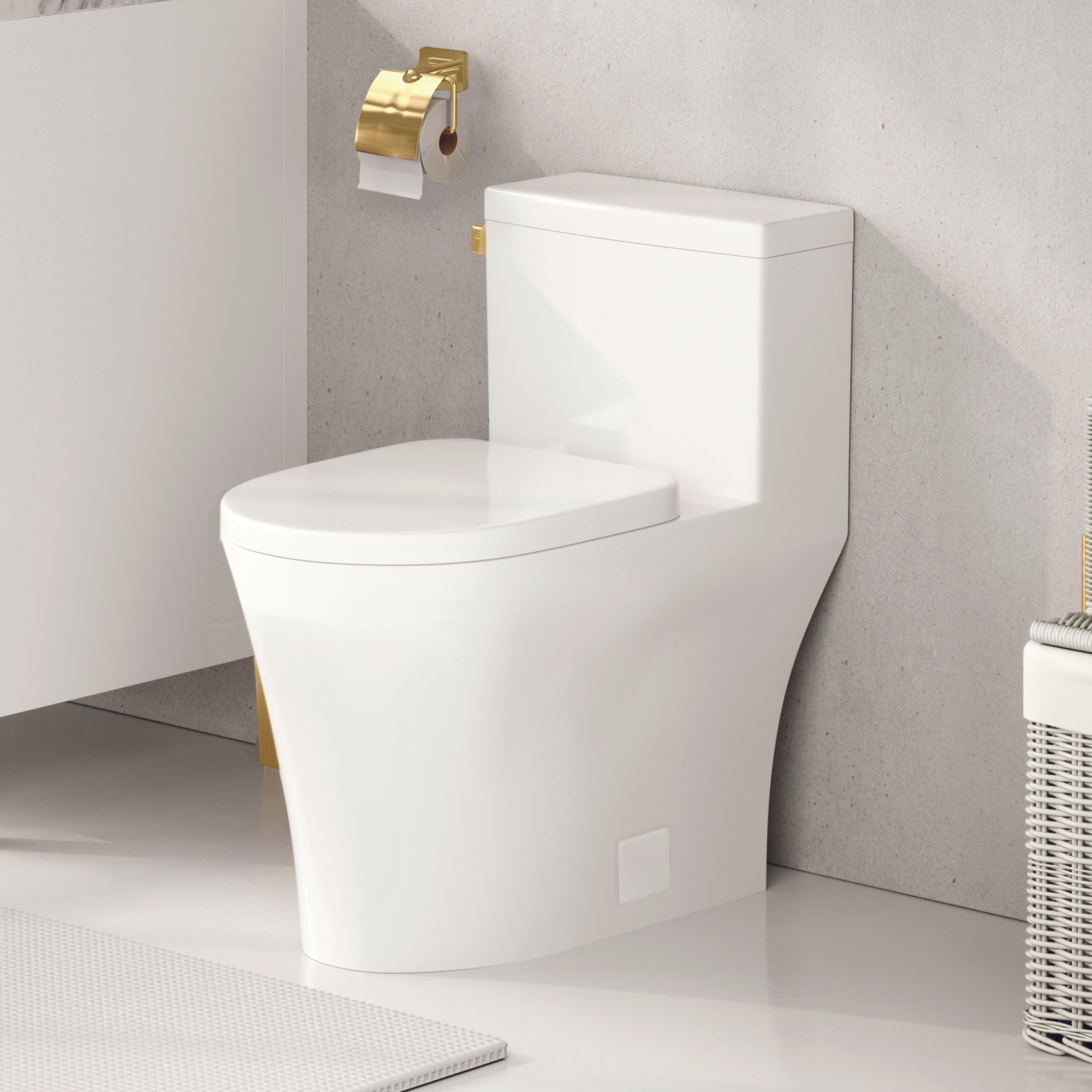 Icera C-6690.01- MUSE II One-Piece Toilet, Side-Mount Lever - FaucetExpress.ca