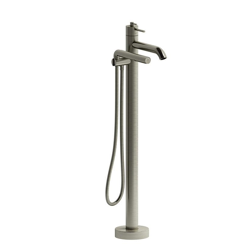 Riobel CS39BN- 2-way Type T (thermostatic) coaxial floor-mount tub filler with hand shower | FaucetExpress.ca