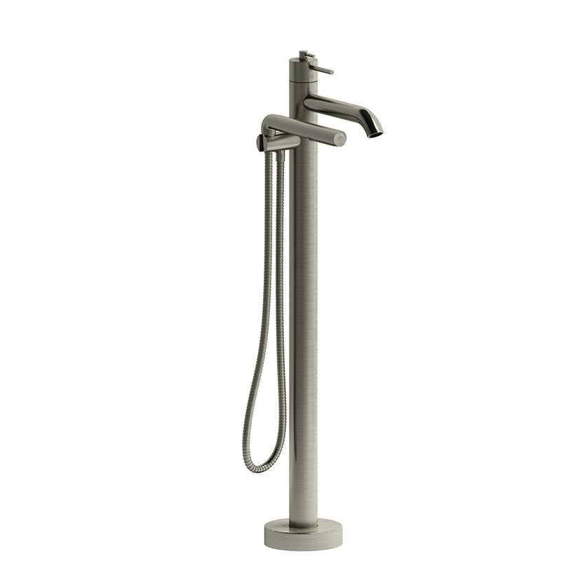 Riobel TCS39BN- 2-way Type T (thermostatic) coaxial floor-mount tub filler with hand shower trim | FaucetExpress.ca