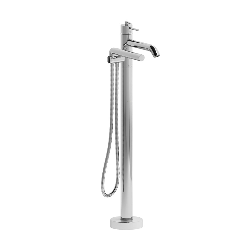 Riobel CS39C- 2-way Type T (thermostatic) coaxial floor-mount tub filler with hand shower | FaucetExpress.ca