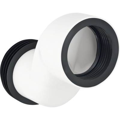 Geberit 131.108.11.1- Geberit straight connector set for wall-hung WC, stepped by 7 cm: white alpine - FaucetExpress.ca
