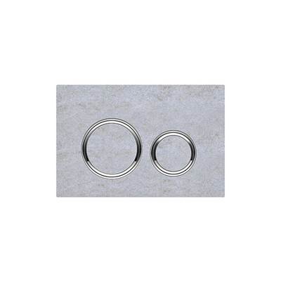 Geberit 115.884.JV.1- Geberit actuator plate Sigma21 for dual flush, metal colour chrome-plated: chrome-plated, concrete look - FaucetExpress.ca