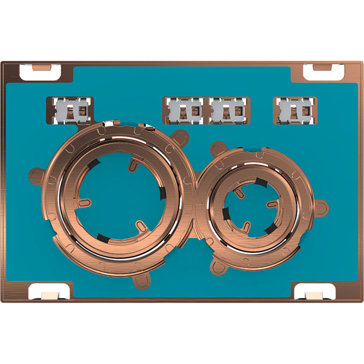 Geberit 115.650.00.1- Geberit actuator plate Sigma21 for dual flush, metal colour red gold: red gold, customised - FaucetExpress.ca