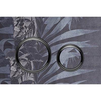 Geberit 115.651.00.1- Geberit actuator plate Sigma21 for dual flush, metal colour black chrome: black chrome, customised - FaucetExpress.ca