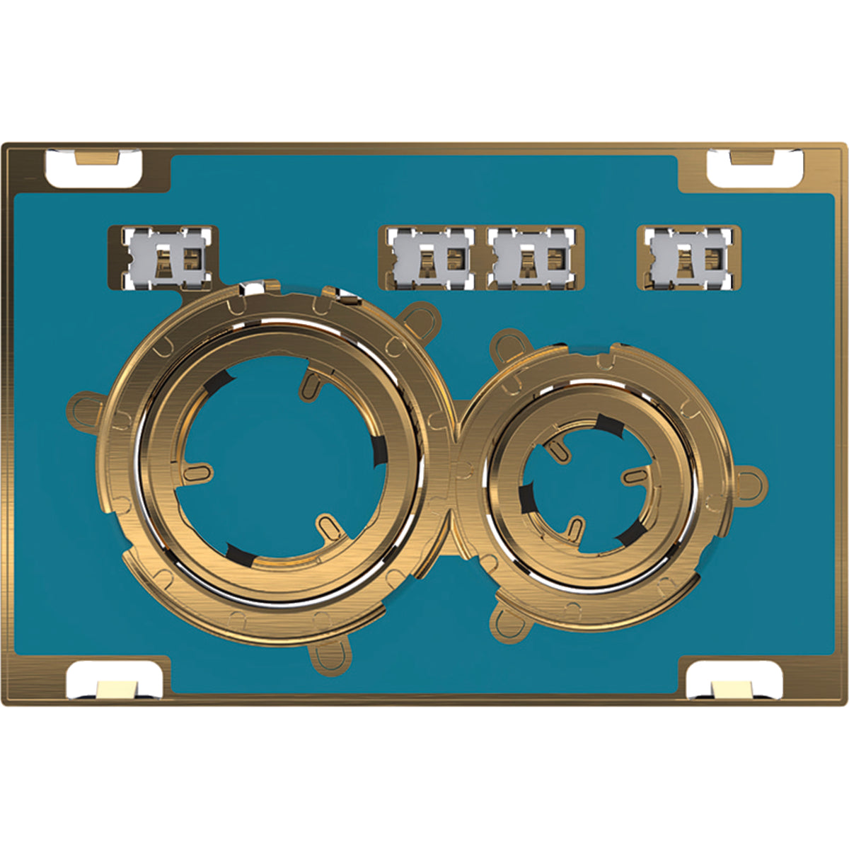 Geberit 115.652.00.1- Geberit actuator plate Sigma21 for dual flush, metal colour brass: brass, customised - FaucetExpress.ca