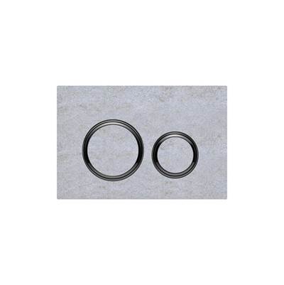 Geberit 115.651.JV.1- Geberit actuator plate Sigma21 for dual flush, metal colour black chrome: black chrome, concrete look - FaucetExpress.ca