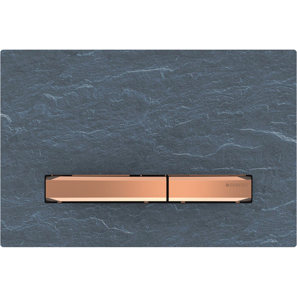 Geberit 115.670.JM.2- Geberit actuator plate Sigma50 for dual flush, metal colour red gold: red gold, Mustang slate - FaucetExpress.ca