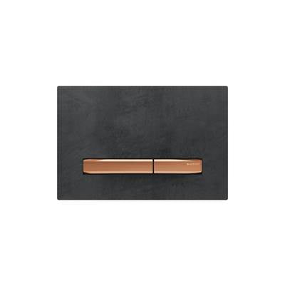 Geberit 115.670.JM.2- Geberit actuator plate Sigma50 for dual flush, metal colour red gold: red gold, Mustang slate - FaucetExpress.ca