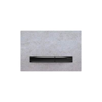 Geberit 115.671.JV.2- Geberit actuator plate Sigma50 for dual flush, metal colour black chrome: black chrome, concrete look - FaucetExpress.ca