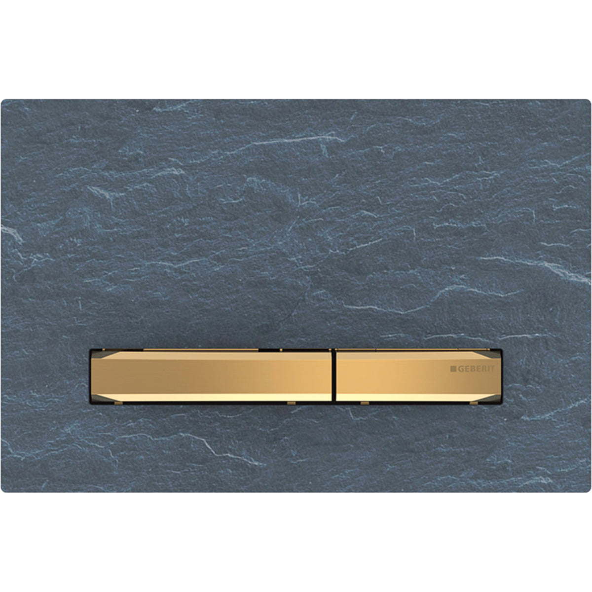 Geberit 115.672.JM.2- Geberit actuator plate Sigma50 for dual flush, metal colour brass: brass, Mustang slate - FaucetExpress.ca