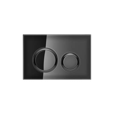 Geberit 115.651.SJ.1- Geberit actuator plate Sigma21 for dual flush, metal colour black chrome: black chrome, black - FaucetExpress.ca