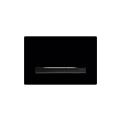 Geberit 115.671.DW.2- Geberit actuator plate Sigma50 for dual flush, metal colour black chrome: black chrome, black - FaucetExpress.ca