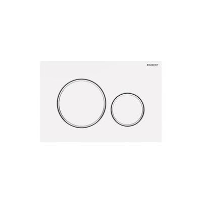 Geberit 115.882.01.1- Geberit actuator plate Sigma20 for dual flush: white matt coated, easy-to-clean coated, white - FaucetExpress.ca