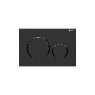 Geberit 115.882.16.1- Geberit actuator plate Sigma20 for dual flush: black matt coated, easy-to-clean coated, black - FaucetExpress.ca
