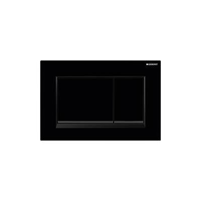 Geberit 115.883.DW.1- Geberit actuator plate Sigma30 for dual flush: black, matt black - FaucetExpress.ca