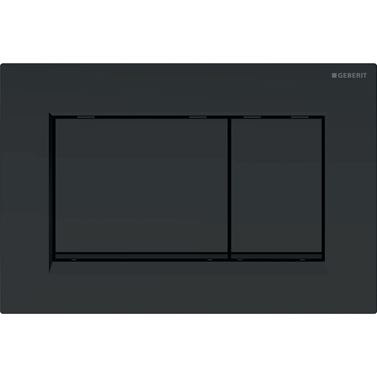 Geberit 115.883.16.1- Geberit actuator plate Sigma30 for dual flush: black matt coated, easy-to-clean coated, black - FaucetExpress.ca