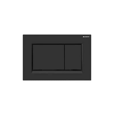 Geberit 115.883.16.1- Geberit actuator plate Sigma30 for dual flush: black matt coated, easy-to-clean coated, black - FaucetExpress.ca