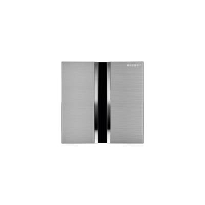 Geberit 116.026.GH.1- Geberit urinal flush control with electronic flush actuation, mains operation, cover plate type 50: chrome-plated, brushed - FaucetExpress.ca
