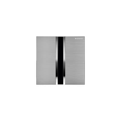 Geberit 116.036.GH.1- Geberit urinal flush control with electronic flush actuation, battery operation, cover plate type 50: chrome-plated, brushed - FaucetExpress.ca