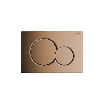 Geberit 115.770.DT.5- Geberit actuator plate Sigma01 for dual flush: special brass galvanized - FaucetExpress.ca